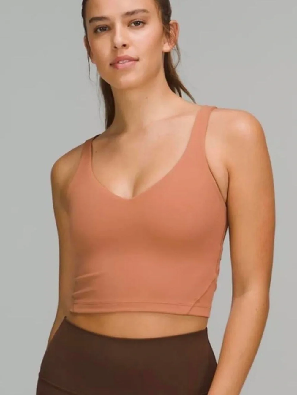 Lululemon Dusty Clay Cropped Align Tank